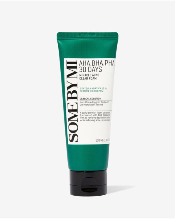 AHA, BHA, PHA 30 DAYS MIRACLE ACNE CLEAR FOAM, SOME BY MI