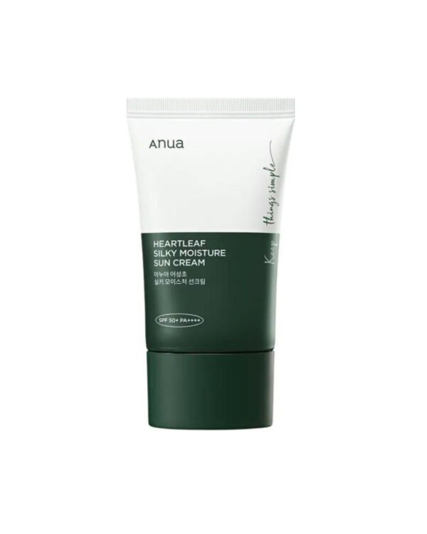 HEARTLEAF SILKY MOISTURE SUN CREAM, ANUA