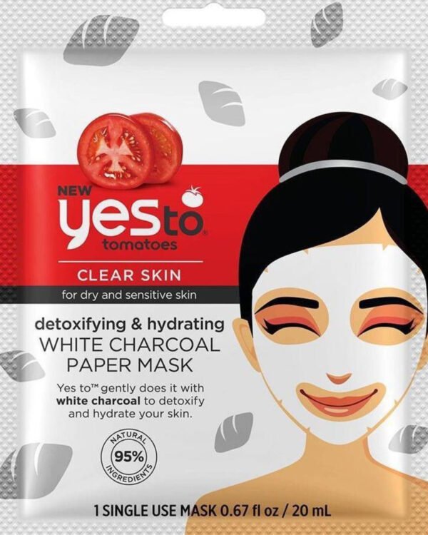WHITE CHARCOAL PAPER MASK, YES TO