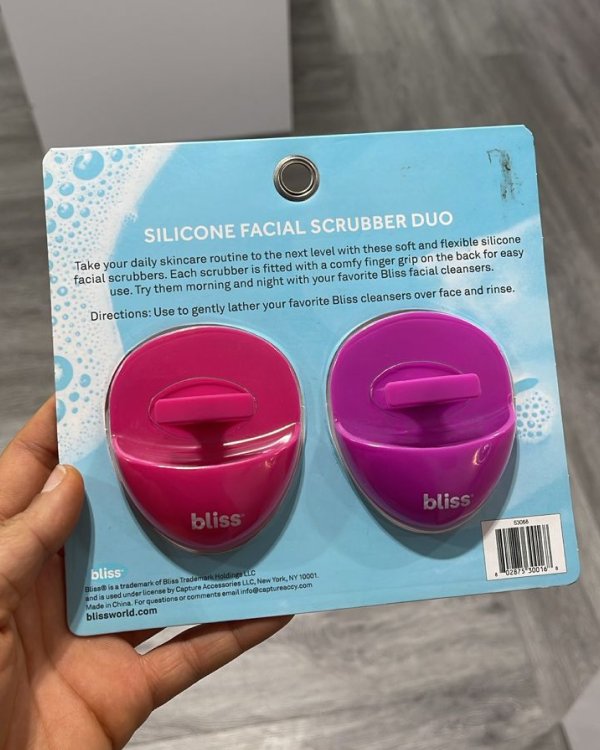 SILICONE FACIAL SCRUBBER DUO, BLISS