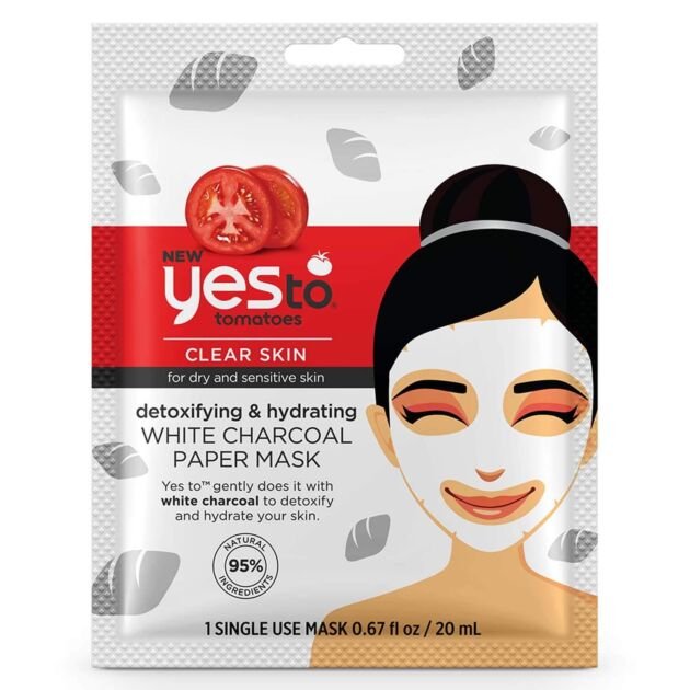 WHITE CHARCOAL PAPER MASK, YES TO