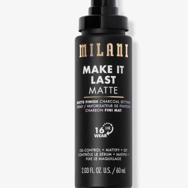 MILANI  Make It Last Matte - Matte Finish Charcoal Setting Spray