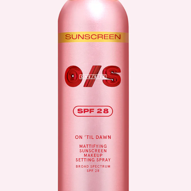 ONE SIZE  ON ‘TIL DAWN  NEW Mattifying Sunscreen Makeup Setting Spray SPF 28