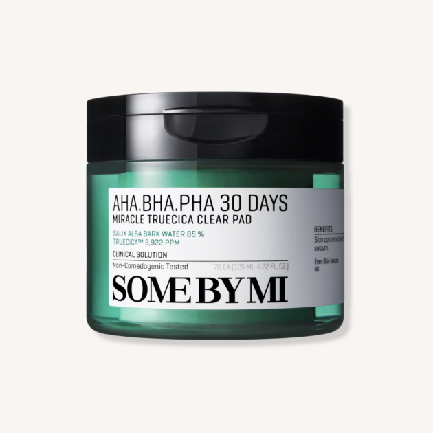 SOME BY MI  AHA BHA PHA 30 Day Miracle Exfoliating Cica Toner Pads