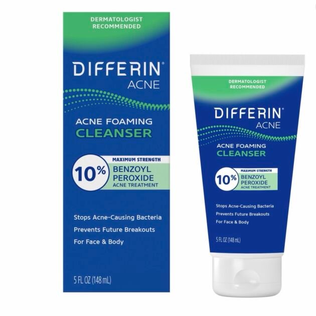DIFFERIN  MAXIMUM STRENGHT ACNE FOAMING CLEANSER