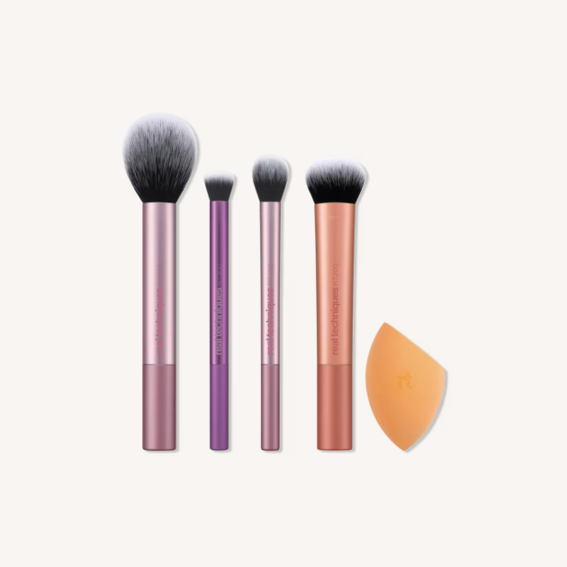 REAL TECHNIQUES  Everyday Essentials Makeup Brush & Sponge Set